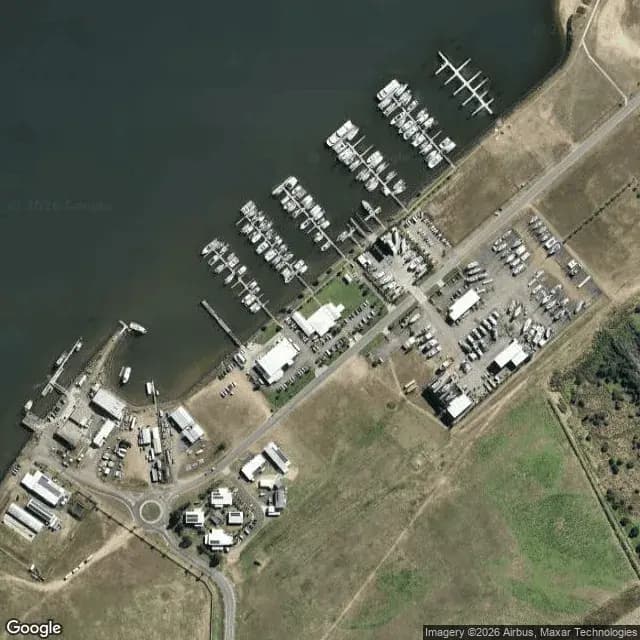 Satellite view of Bundaberg Port Marina