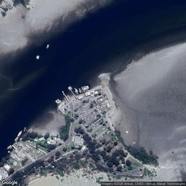 Satellite view of Snapper Creek Boat Harbour (Norman Point)