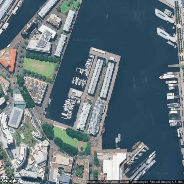 Satellite view of Sydney Wharf Marina