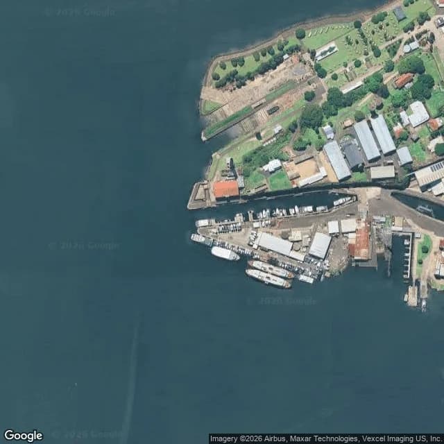Satellite view of Sutherland Dock Berths (Cockatoo Island)