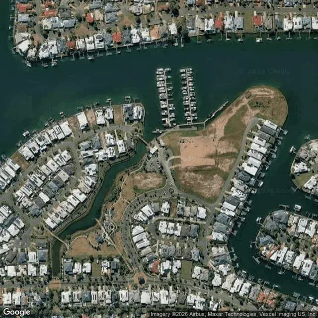 Satellite view of Pacific Harbour Marina