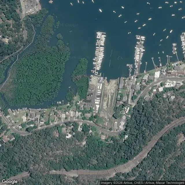 Satellite view of Fenwicks Marina