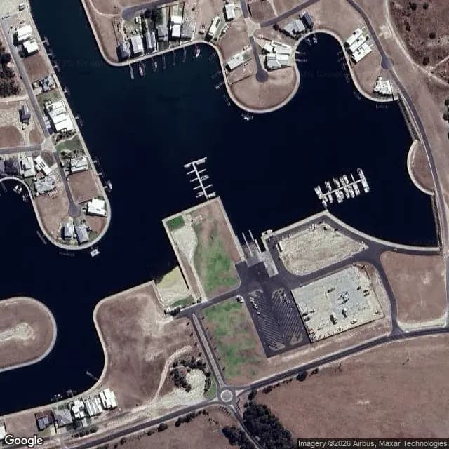 Satellite view of Cape Jaffa Anchorage (Solas Bay Marina)