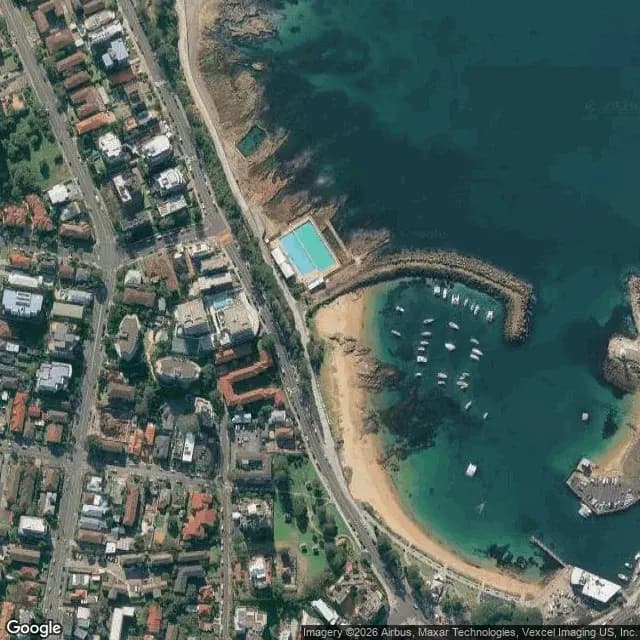 Satellite view of Wollongong Harbour (Belmore Basin)