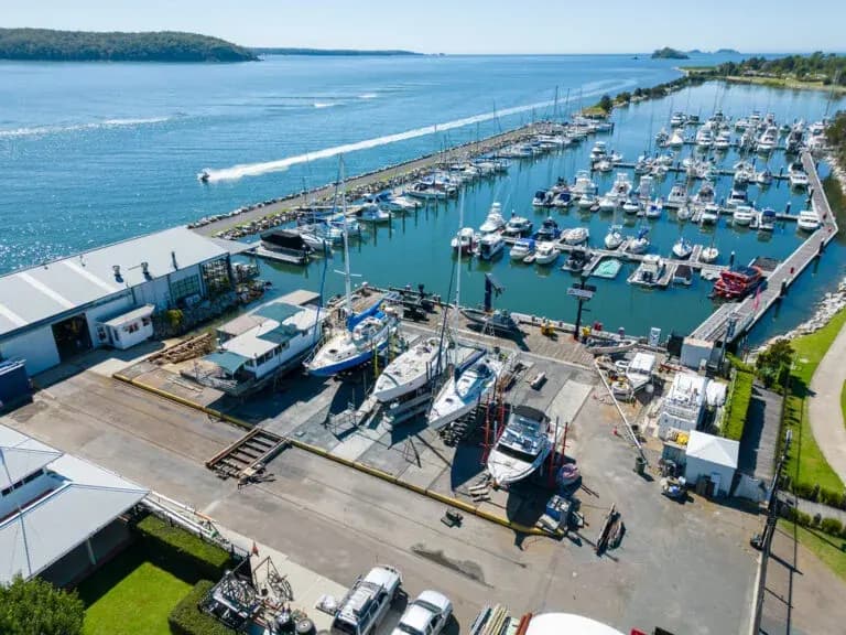 Full-service boatyard