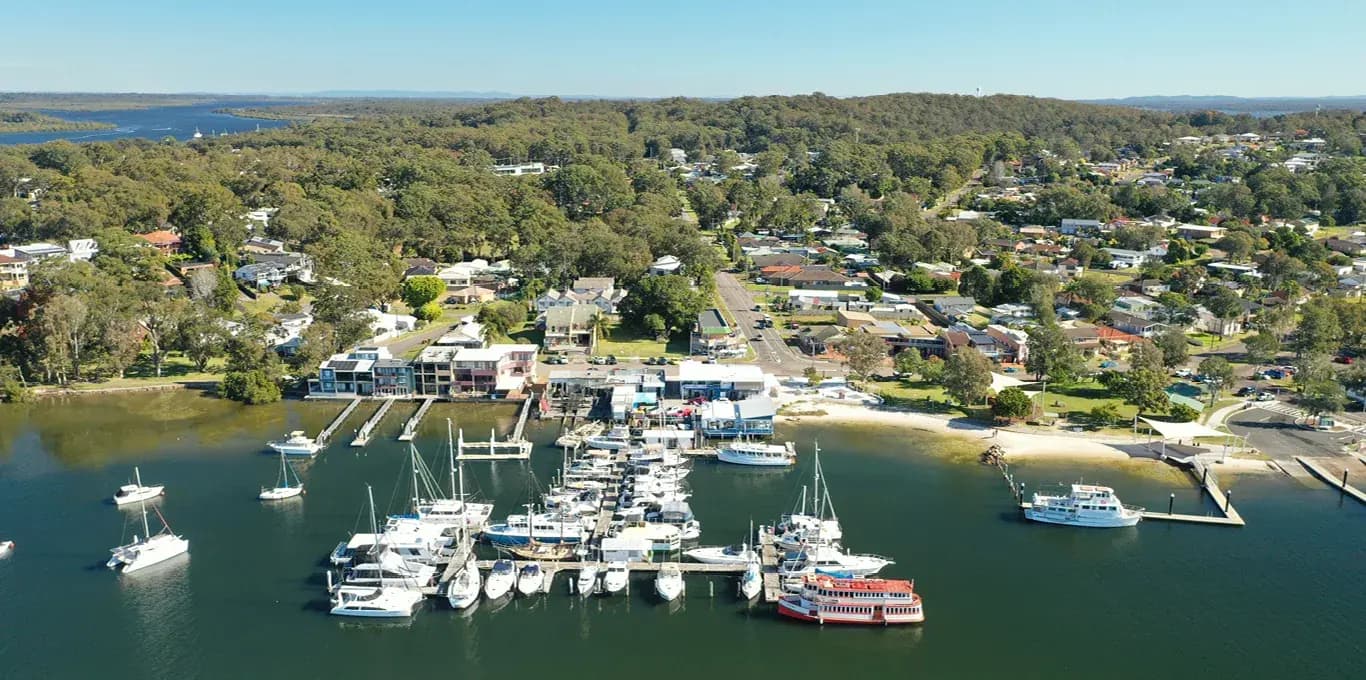 berths, moorings & slipway in Port Stephens NSW