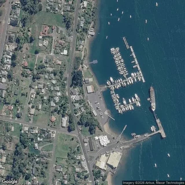Satellite view of Tamar Yacht Club Beauty Point Marina