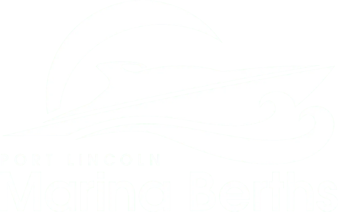 Port Lincoln Marina Berths Logo White