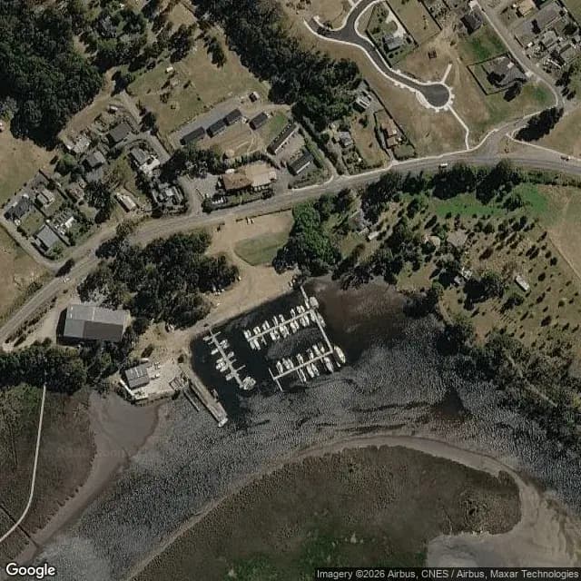 Satellite view of Port Huon Marina (formerly Kermandie Marina)