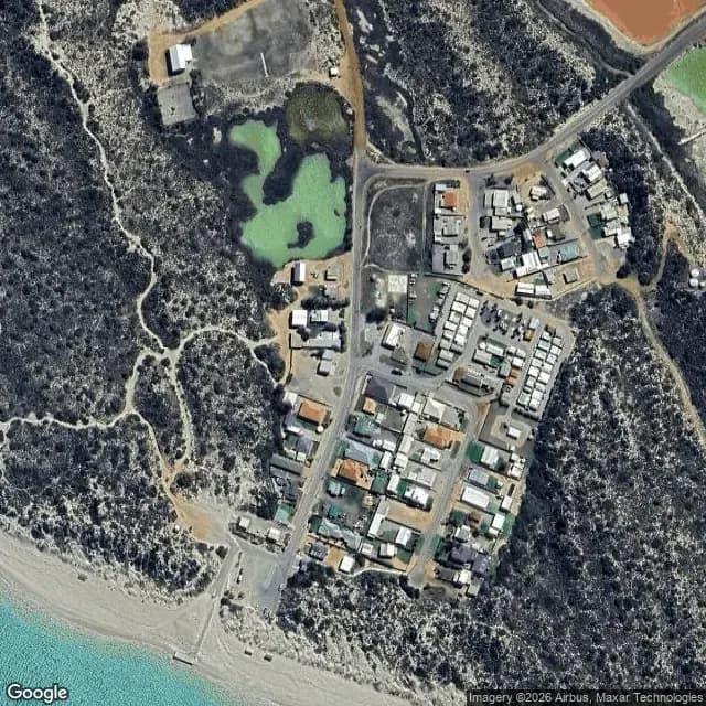 Satellite view of Port Gregory Maritime Facility