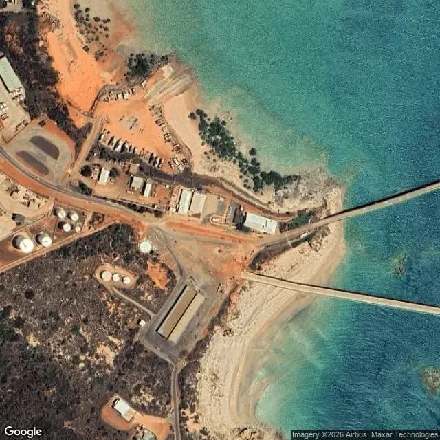 Satellite view of Port of Broome (incl. Kimberley Marine Support Base)