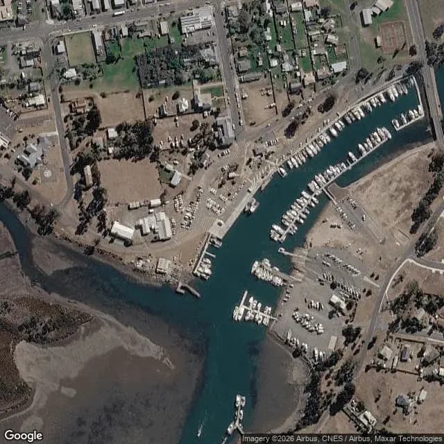 Satellite view of Triabunna Marina (Spring Bay)