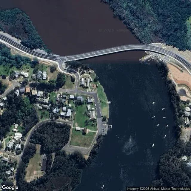 Satellite view of Nelligen Wharf Road Marine Facility