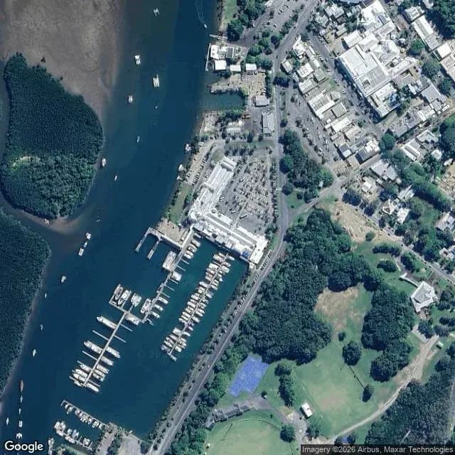 Satellite view of Crystalbrook Superyacht Marina
