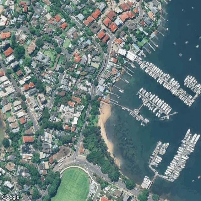 Satellite view of Point Piper Marina