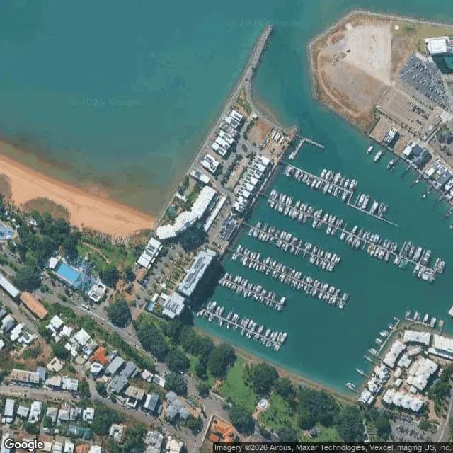 Satellite view of Breakwater Marina