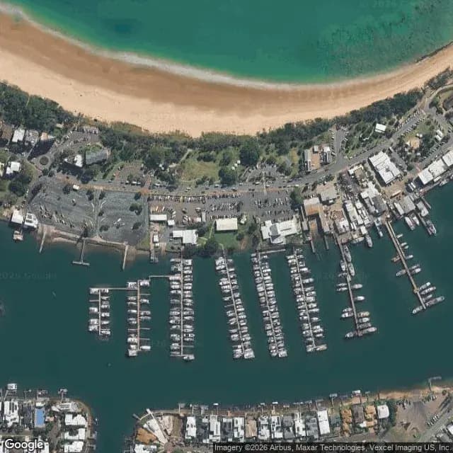Satellite view of Mooloolaba Marina