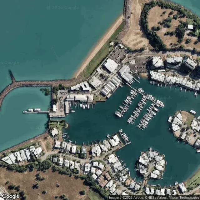 Satellite view of Cullen Bay Marina