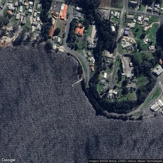Satellite view of Strahan Wharf