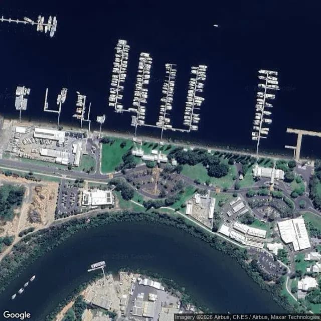 Satellite view of Gladstone Marina