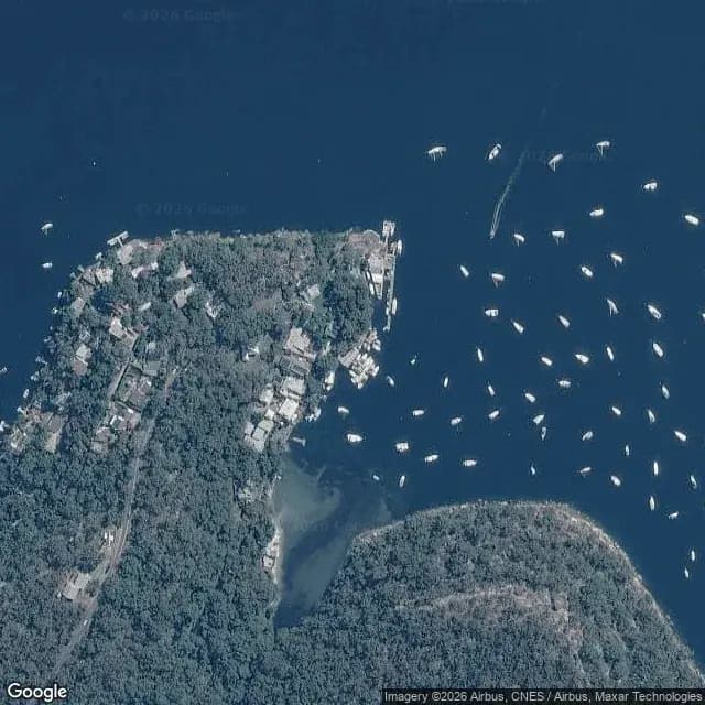 Satellite view of Cottage Point Marina (Cottage Point Kiosk & Inn)