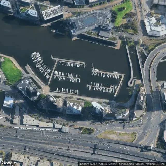 Satellite view of Yarra's Edge Marina
