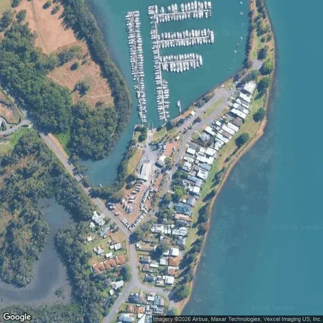 Satellite view of Empire Marina Lake Macquarie (former Marmong Point Marina)