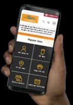 Cockburn life banner link image, image of phone in persons hand and a newspaper