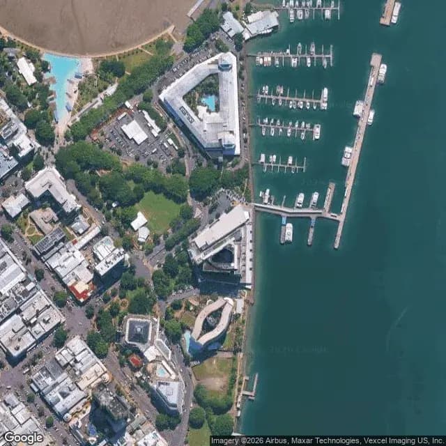 Satellite view of Cairns Marlin Marina