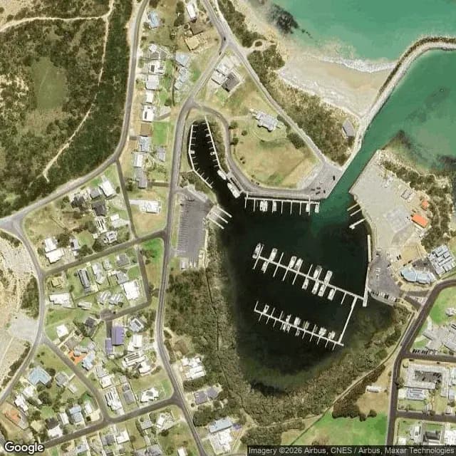 Satellite view of Lake Butler Marina (Robe Marina)