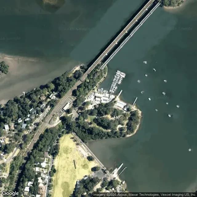 Satellite view of Como Marina