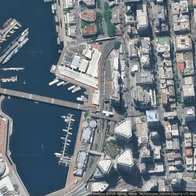 Satellite view of Sydney Harbour Marina Darling Harbour