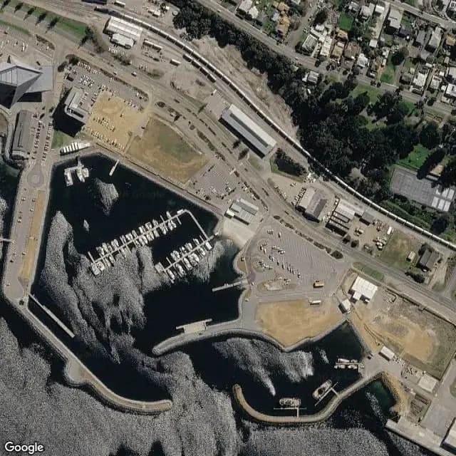 Satellite view of Albany Waterfront Marina