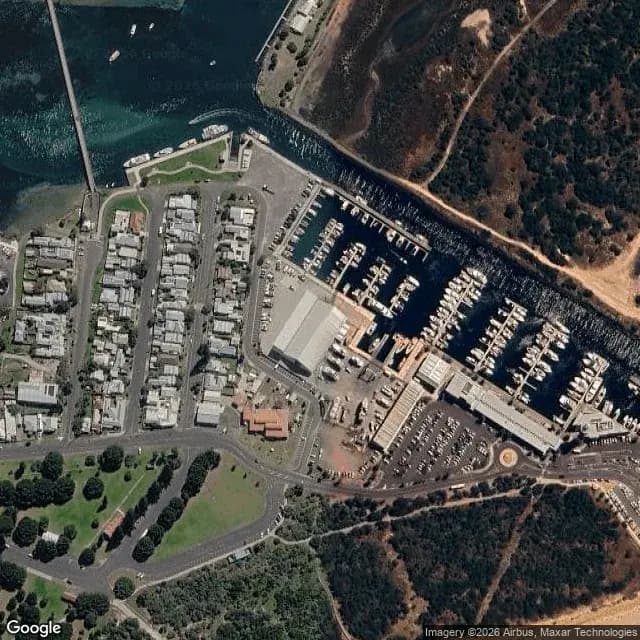 Satellite view of Queenscliff Harbour Marina