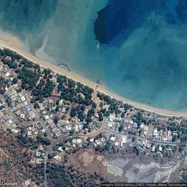 Satellite view of Dingo Beach Boat Ramp