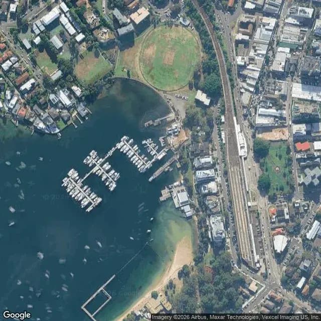 Satellite view of Cronulla Marina (Calico Marina)