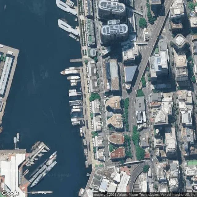 Satellite view of King Street Wharf