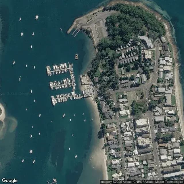 Satellite view of d'Albora Soldiers Point Marina