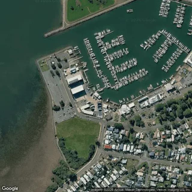 Satellite view of Scarborough Marina