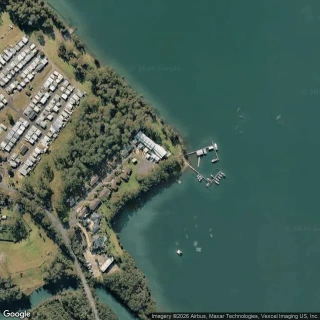 Satellite view of Wyee Point Marina