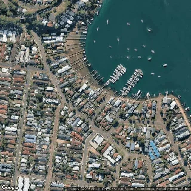 Satellite view of Booker Bay Marina