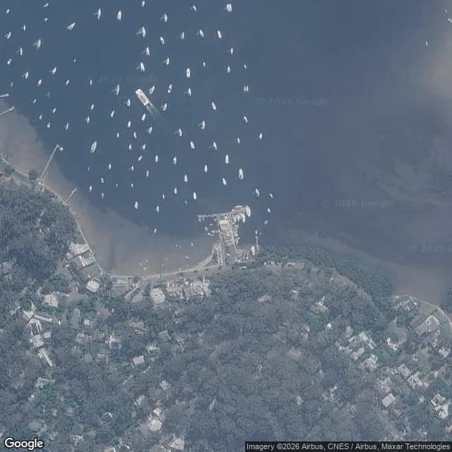 Satellite view of Careel Bay Marina