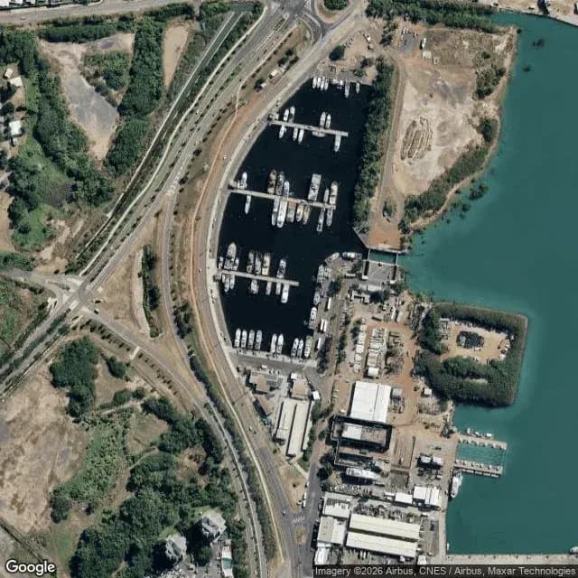 Satellite view of Frances Bay Mooring Basin (Duck Pond)