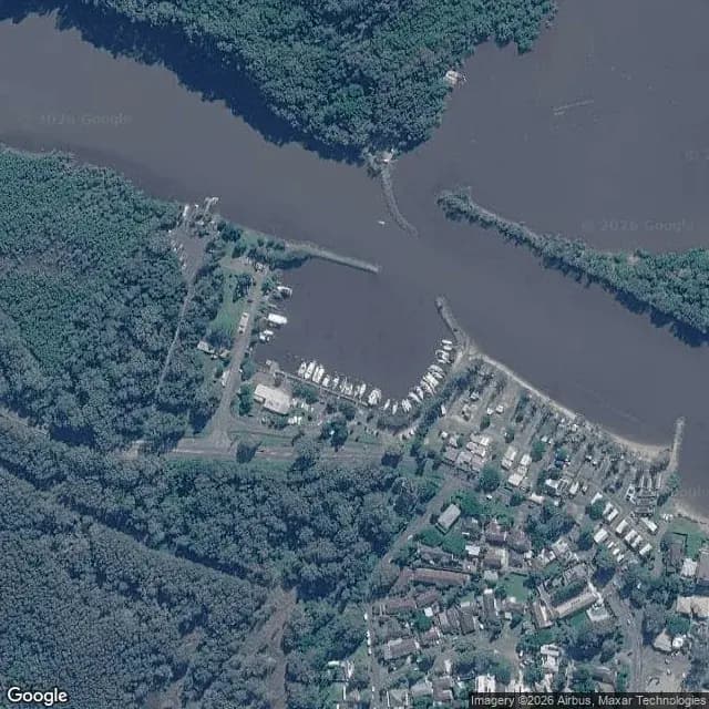 Satellite view of Brunswick Heads Boat Harbour