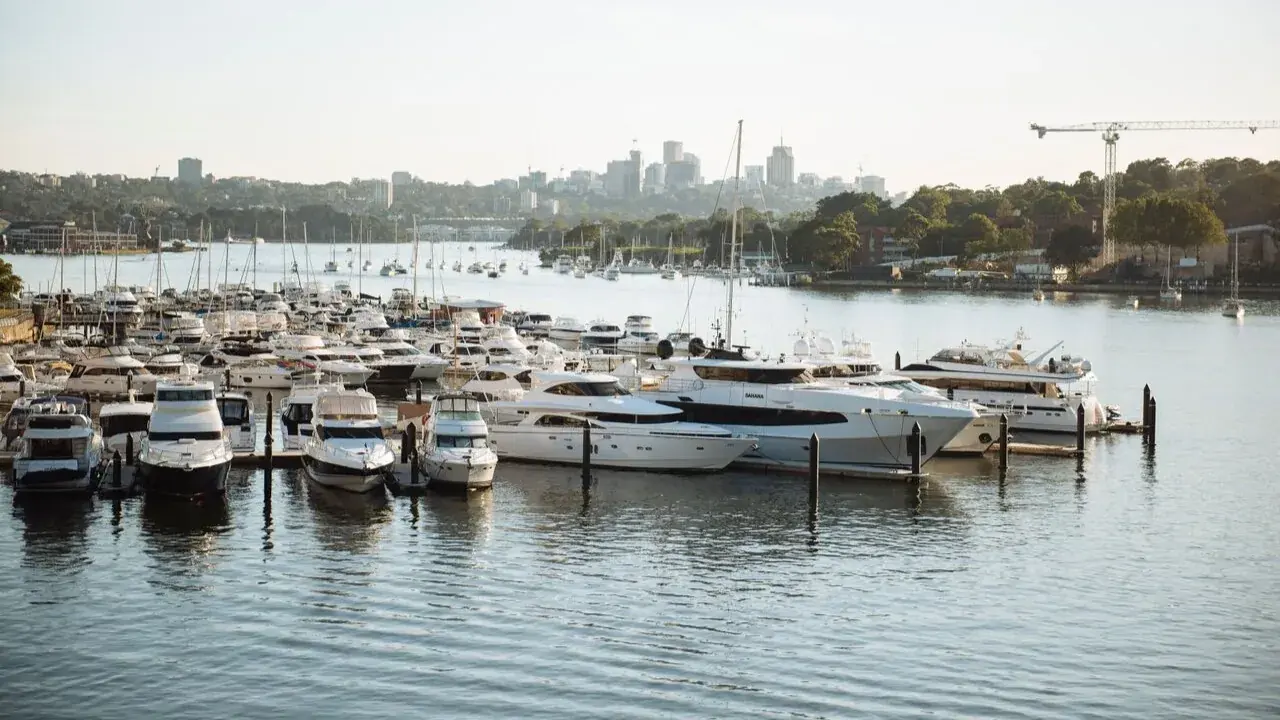 Birkenhead Point Marina waterfront and marina facilities