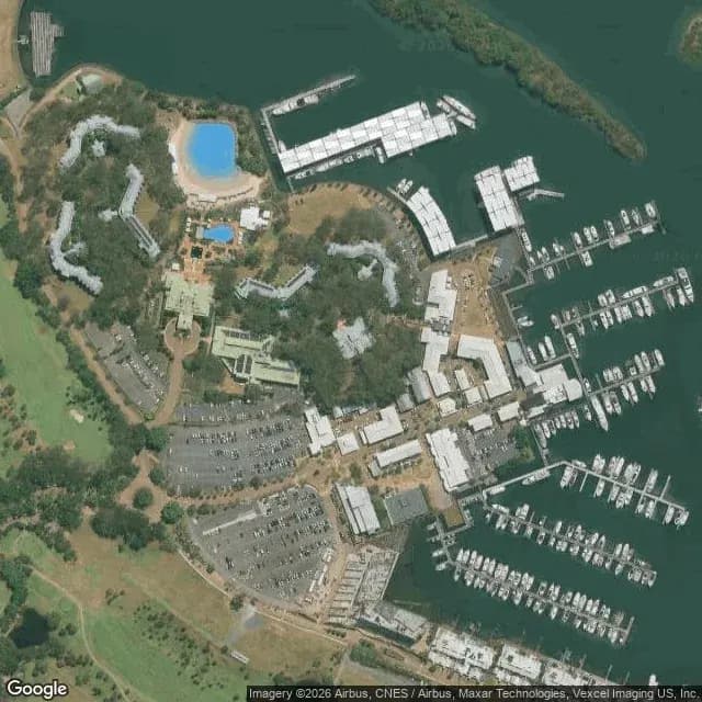 Satellite view of Sanctuary Cove Marina